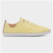 Lunar St Ives Womens Lemon Leather Casual Shoe (Click For Details)