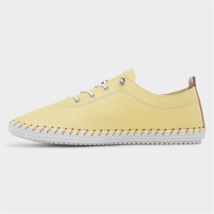 St Ives Womens Lemon Leather Casual Shoe
