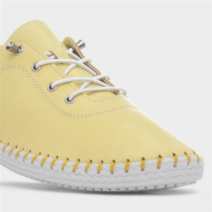 St Ives Womens Lemon Leather Casual Shoe