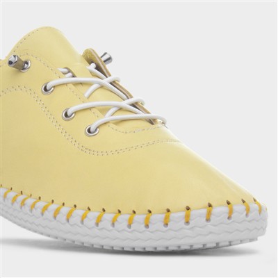 St Ives Womens Lemon Leather Casual Shoe