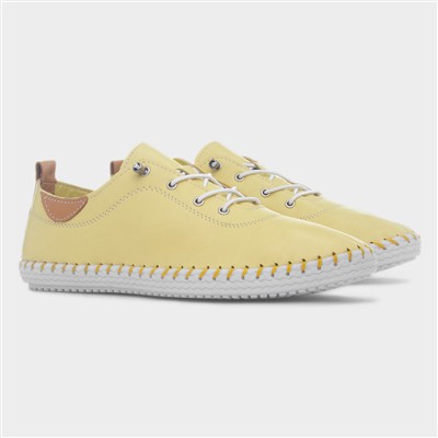 St Ives Womens Lemon Leather Casual Shoe