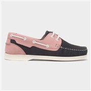 Hush Puppies Isabel Womens Navy Leather Boat Shoe (Click For Details)