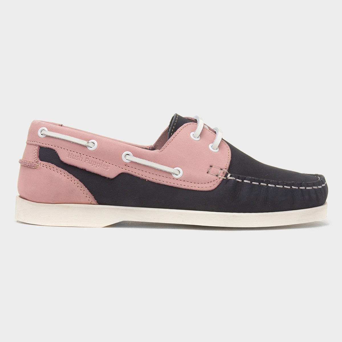 Isabel Womens Navy Leather Boat Shoe