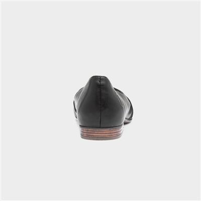Marley Womens Black Leather Ballerina