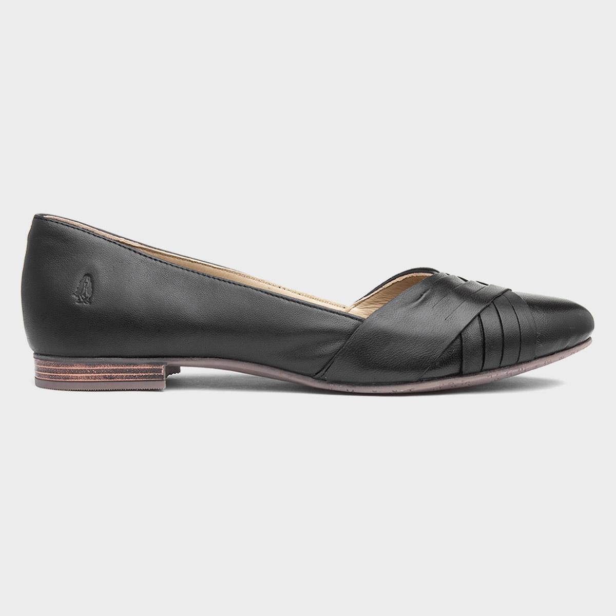 Marley Womens Black Leather Ballerina