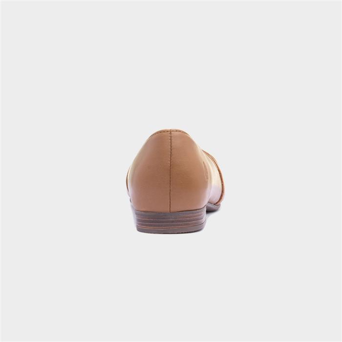 Marley Womens Tan Leather Ballerina