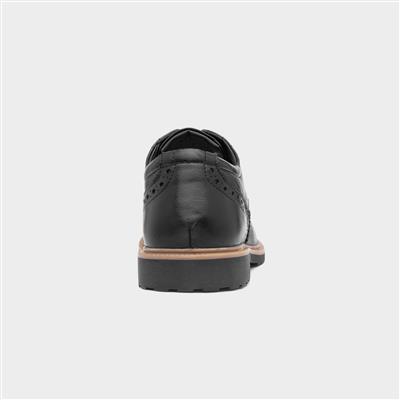 Hush Puppies Women's Elevate Leather Sneakers - Comfortable Casual Shoes With Cushioned Insole (Black)