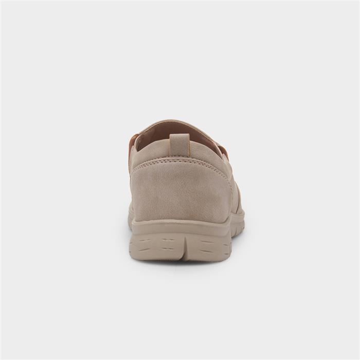 Marie Womens Beige Wedge Casual Shoe