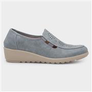 Cushion Walk Christy Womens Blue Wedge Shoe (Click For Details)