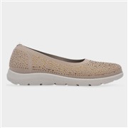 Cushion Walk Maisie Womens Beige Diamante Shoe (Click For Details)