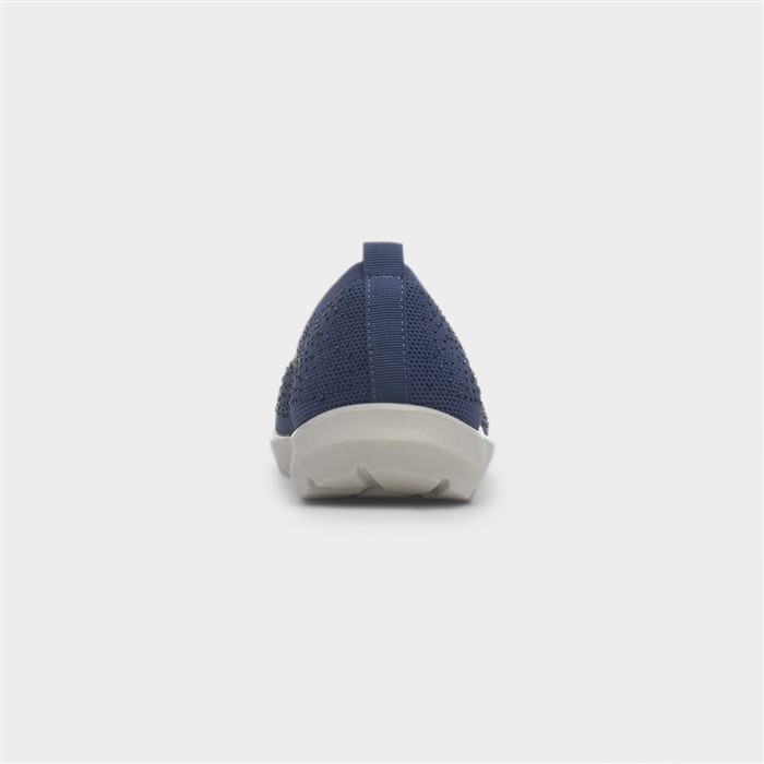 Maisie Womens Navy Diamante Shoe
