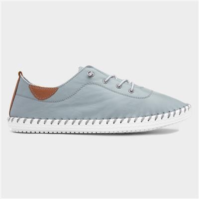 St Ives Womens Grey Leather Shoe