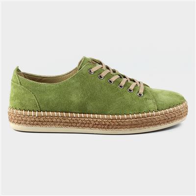 Maddison Olive Suede Trainer