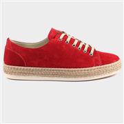 Lazy Dogz Maddison Womens Red Suede Trainer (Click For Details)