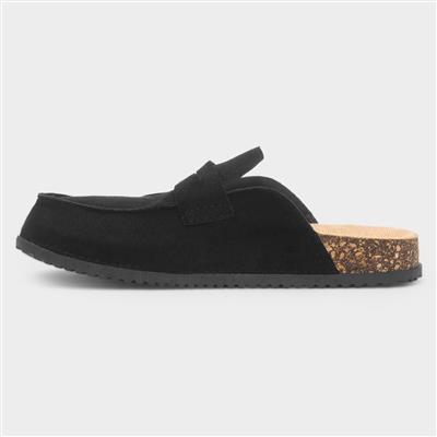 Angela Womens Black Mule Sandal