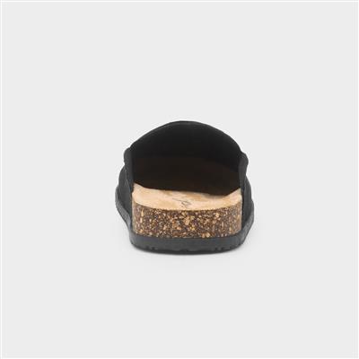 Angela Womens Black Mule Sandal