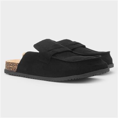 Angela Womens Black Mule Sandal