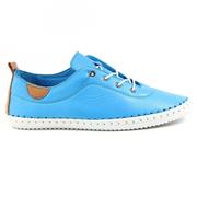 Lunar St Ives Santorini Womens Blue Leather Shoe (Click For Details)