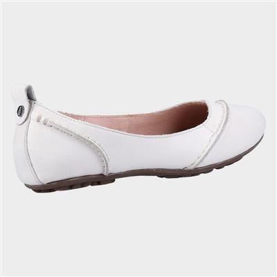 Janessa Womens White Ballerina