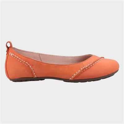 Janessa Womens Orange Ballerina