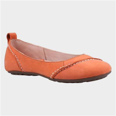 Janessa Womens Orange Ballerina