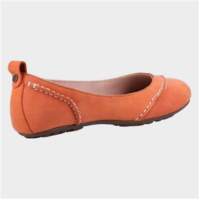 Janessa Womens Orange Ballerina