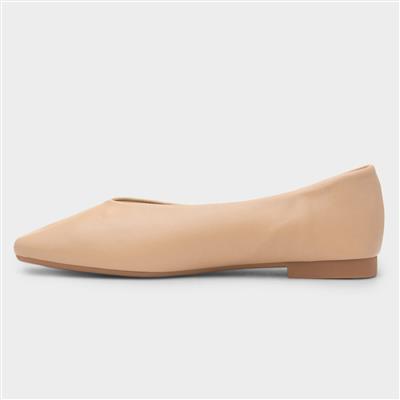 Erin Womens Beige Ballerina