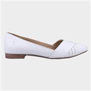 Hush Puppies Marley White Leather Ballerina (Click For Details)