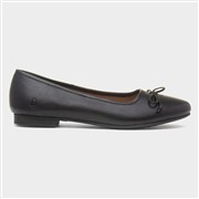 Hush Puppies Naomi Womens Black Leather Ballerina (Click For Details)