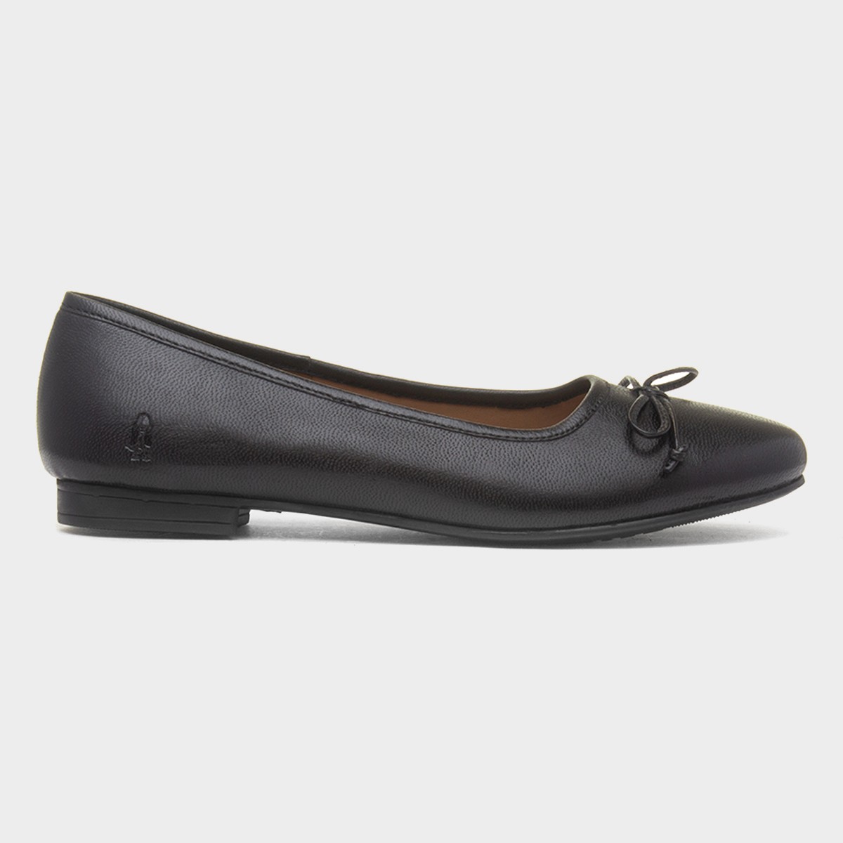 Naomi Womens Black Leather Ballerina