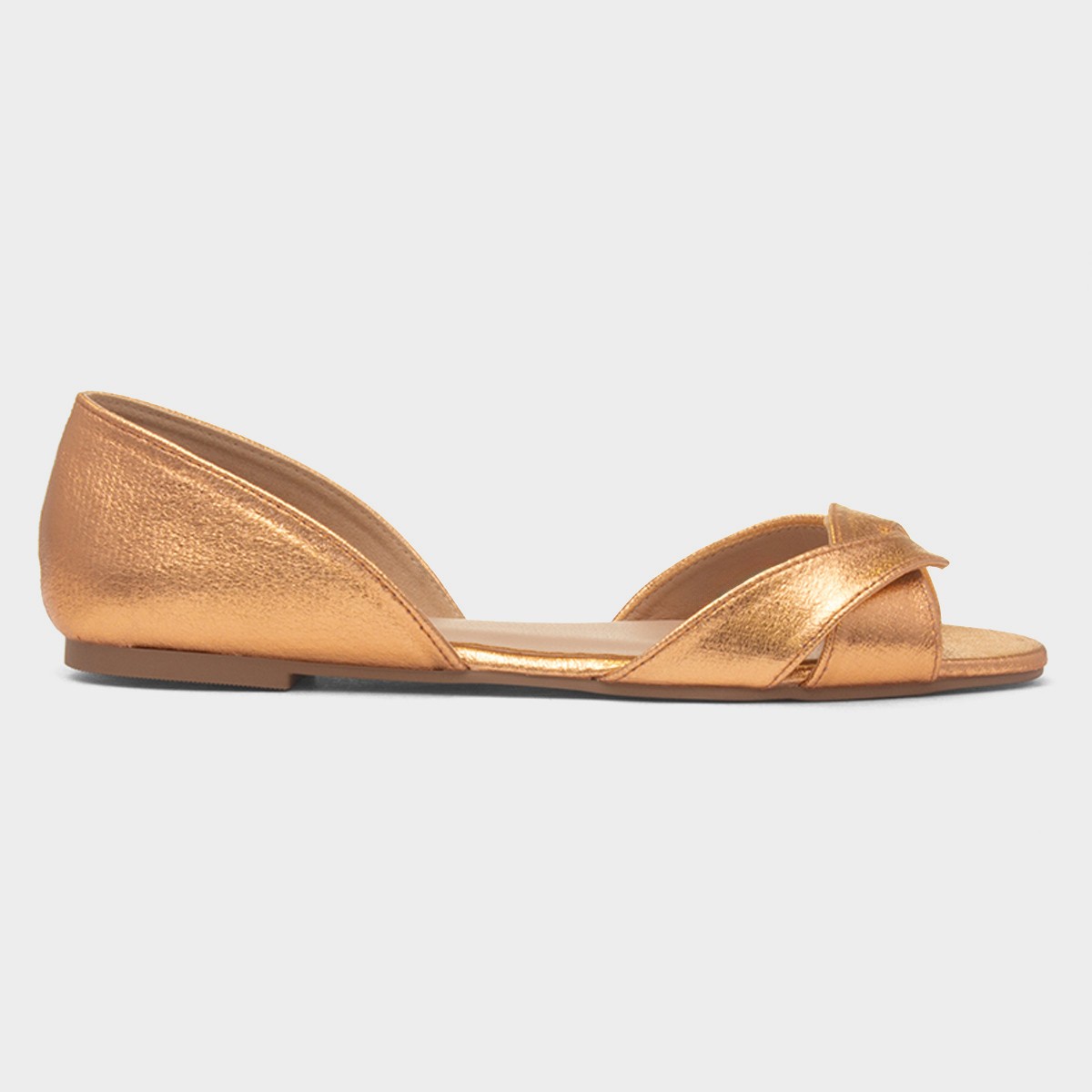 Pam Womens Rose Gold Open Toe Shoe