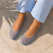 Lilley Gianna Womens Blue Jelly Ballerina Shoe (Click For Details)