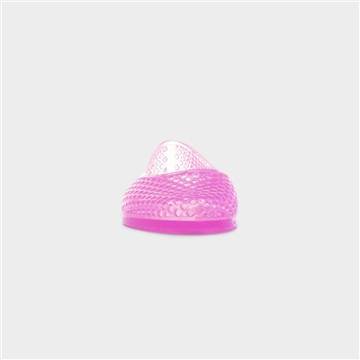 Womens Pink Jelly Ballerina Shoe