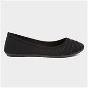 Lilley Genie Womens Black Cross Strap Ballerina (Click For Details)