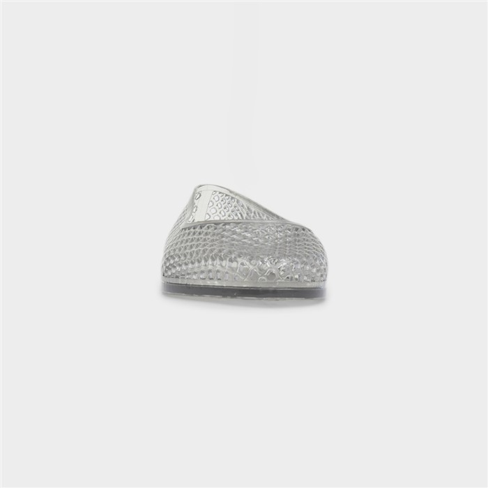 Womens Clear Jelly Cut Out Ballerina Shoe