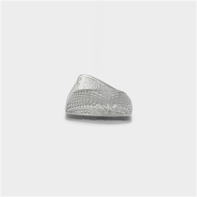 Womens Clear Jelly Cut Out Ballerina Shoe