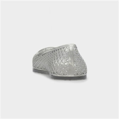 Womens Clear Jelly Cut Out Ballerina Shoe