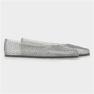 Womens Clear Jelly Cut Out Ballerina Shoe
