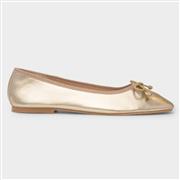 Truffle Collection Penelope Womens Gold Ballerina (Click For Details)