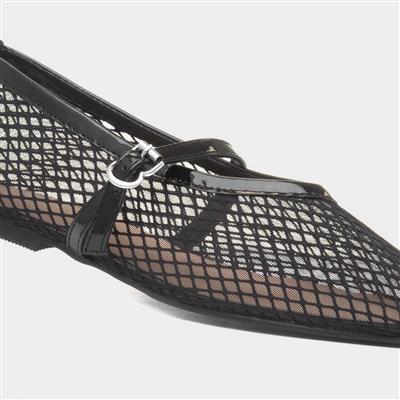 Krystal Womens Black Ballerina