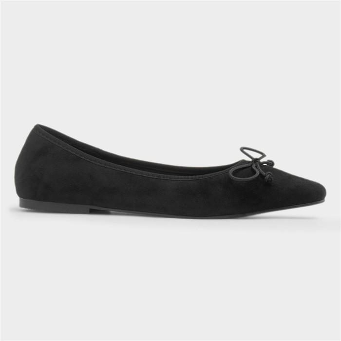 Penelope Womens Black Bow Shoe