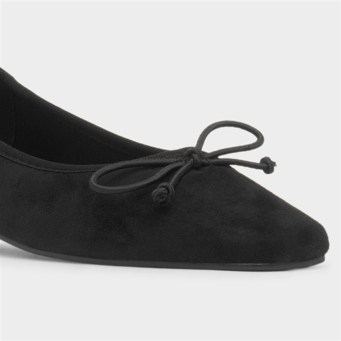 Penelope Womens Black Bow Shoe
