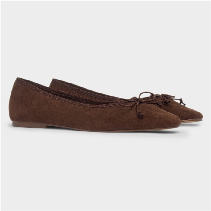 Penelope Womens Brown Bow Shoe