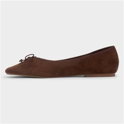 Penelope Womens Brown Bow Shoe