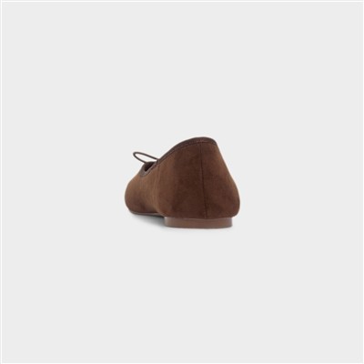 Penelope Womens Brown Bow Shoe
