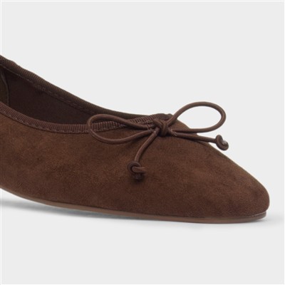 Penelope Womens Brown Bow Shoe