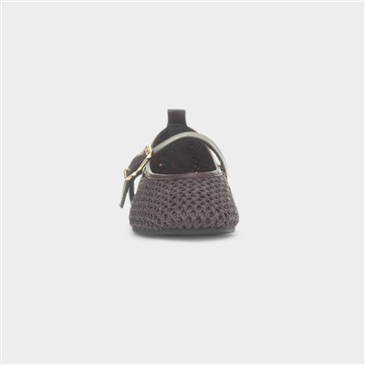 Brenda Womens Brown Woven Shoe