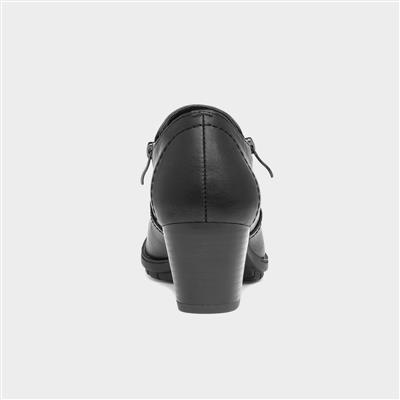 Cushion Walk Emma Womens Black Heeled Shoe-140003 | Shoe Zone