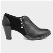 Comfort Plus Carlotta Womens Black Leather Shoe (Click For Details)