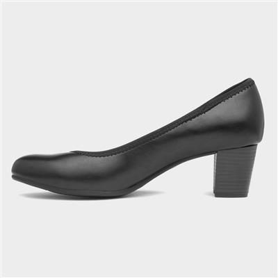 Womens Black Court Shoe